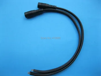 

40 pcs DC Power Jack Female Connector 5.5x2.1mm With Flat Cord Cable 25cm 18AWG