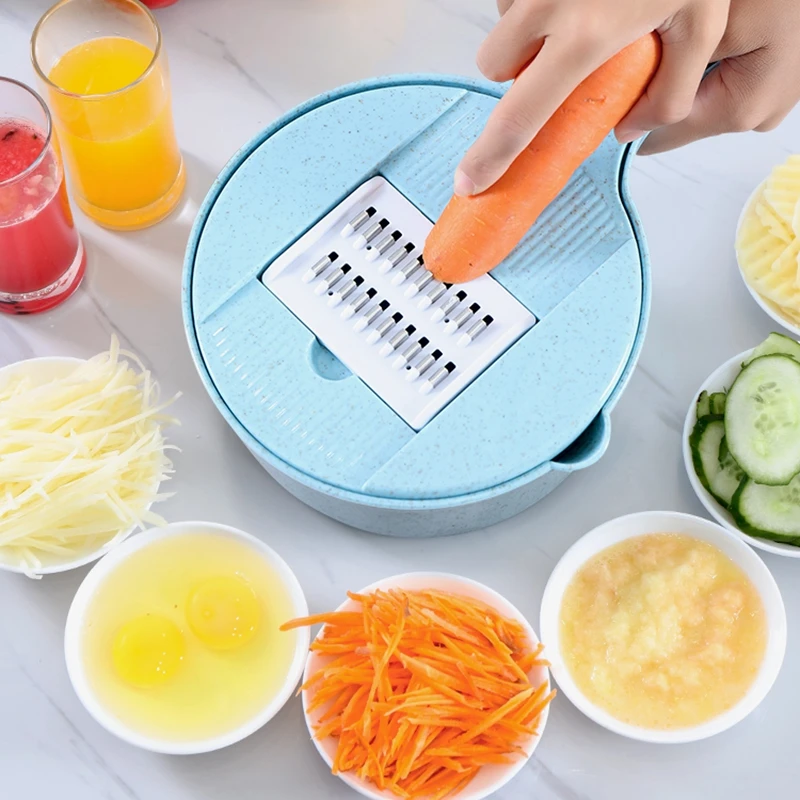 14 In 1 Mandoline Vegetable Cutter Manual Slicer Fruit Juicer Egg Separator Garlic Chopper