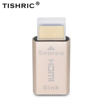 

TISHRIC 10pcs 2 in 1 VGA HDMI Dummy Plug Virtual Display Adapter 4K Headless Ghost Display Emulator DDC Edid For Video card Lock