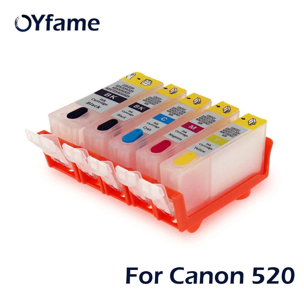 OYfame PGI520 CLI521 картридж с чипом АРК для Canon IP3600 IP4600 MP540 MP550 MP560 MP620MP640 принтер 520 |