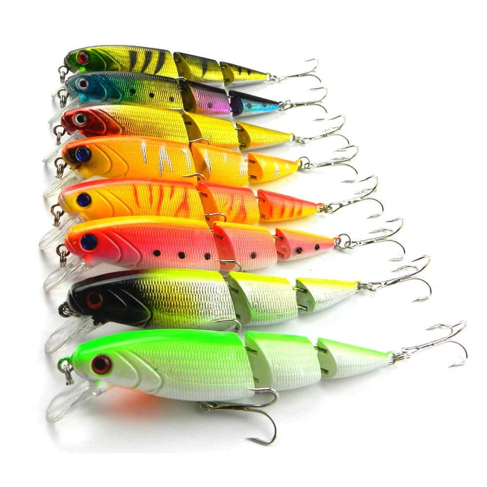 High quality Jointed Fishing Lures 10.5CM 14G 6 hooks fishing tackle