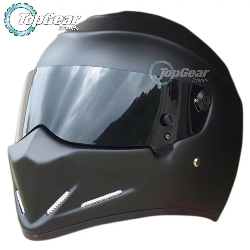 Для шлема TopGear stigs/коллекционный/как шлем с симпсонами/мотоциклетный шлем/матовый черный шлем stigg с черный с козырьком