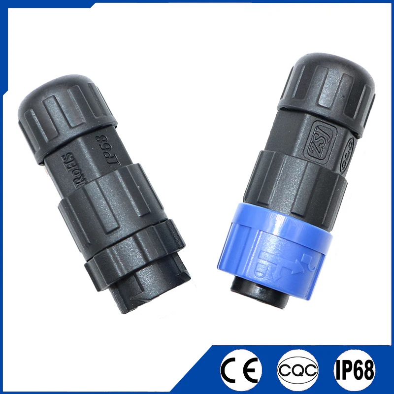 

IP68 Waterproof Connector Push-pull Self-locking 2/3/4Pin Make Female Connector Welding Free Quick Connected for Outdoor Lights