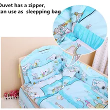 Акция! 6 шт. Постельные принадлежности для Колыбели Сетки для колыбелей Постельное белье для новорожденных детские товары, распускать(3 бамперы+ матрац+ подушка+ одеяло