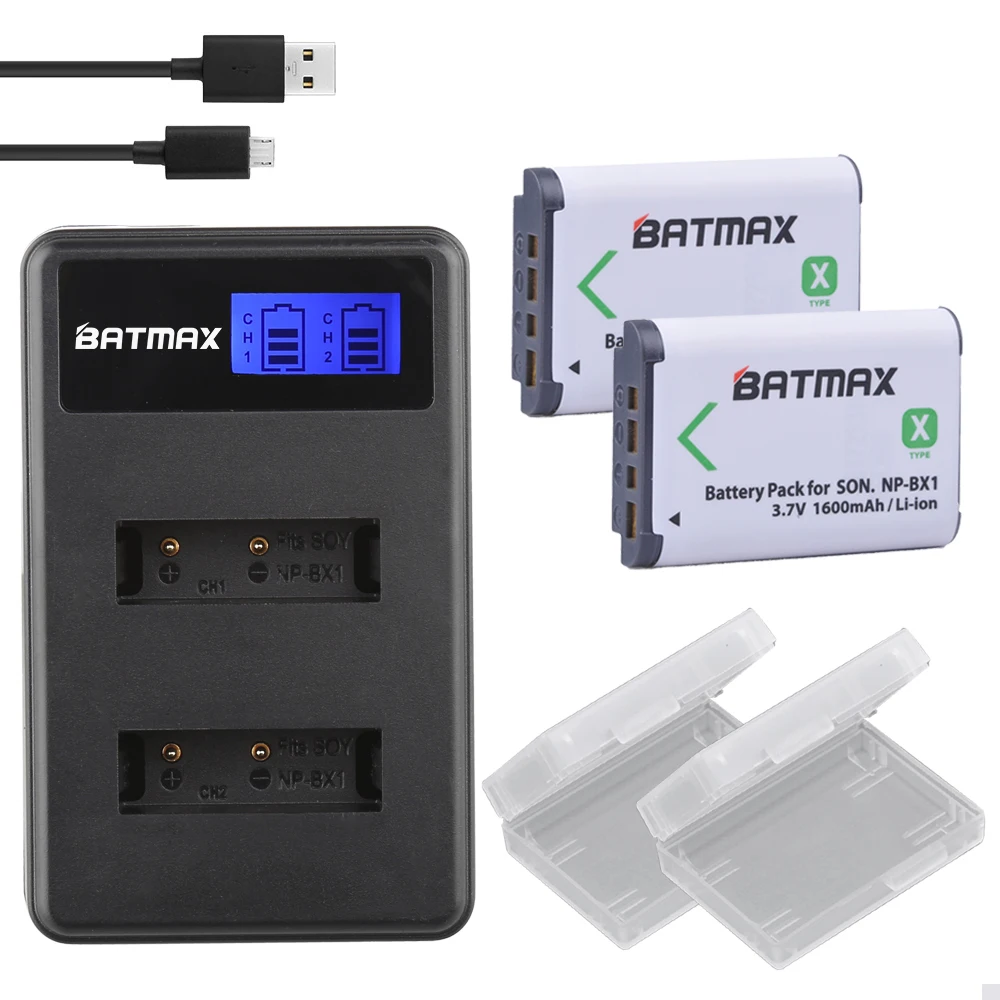 2x NP-BX1 NP BX1 Батарейки+ ЖК-дисплей Dual USB Зарядное устройство для sony комплектующие фотоаппарата sony DSC RX1 RX100 AS100V M3 M2 HX300 HX400 HX50 HX60 GWP88 AS15 WX350