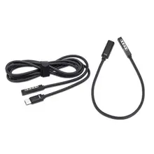 USB C Тип C Женский или мужской Питание Зарядное устройство Кабель зарядного устройства Шнур для microsoft Surface Pro 1/2/Surface RT