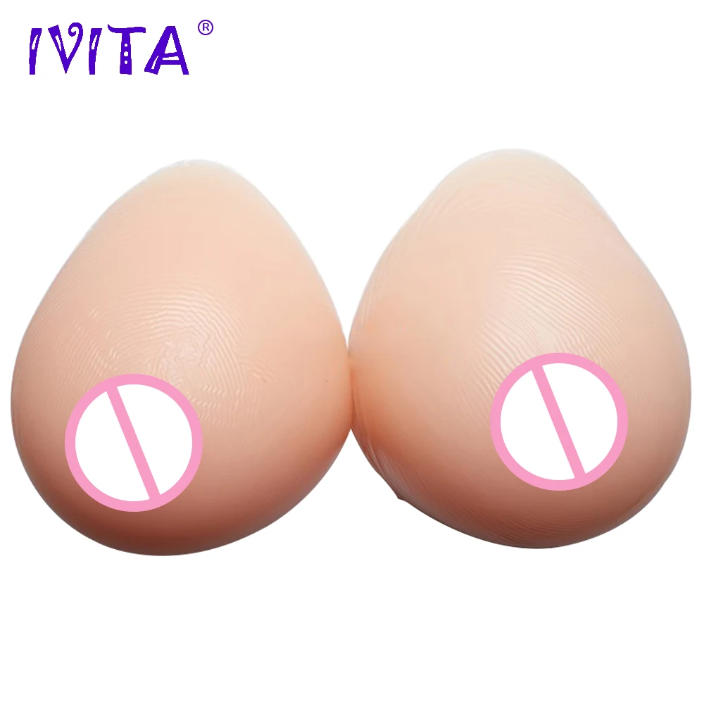 

IVITA 4100g High Quality Realistic Silicone False Breast For Crossdresser Drag Queen Transvestite Mastectomy Boobs Enhancer