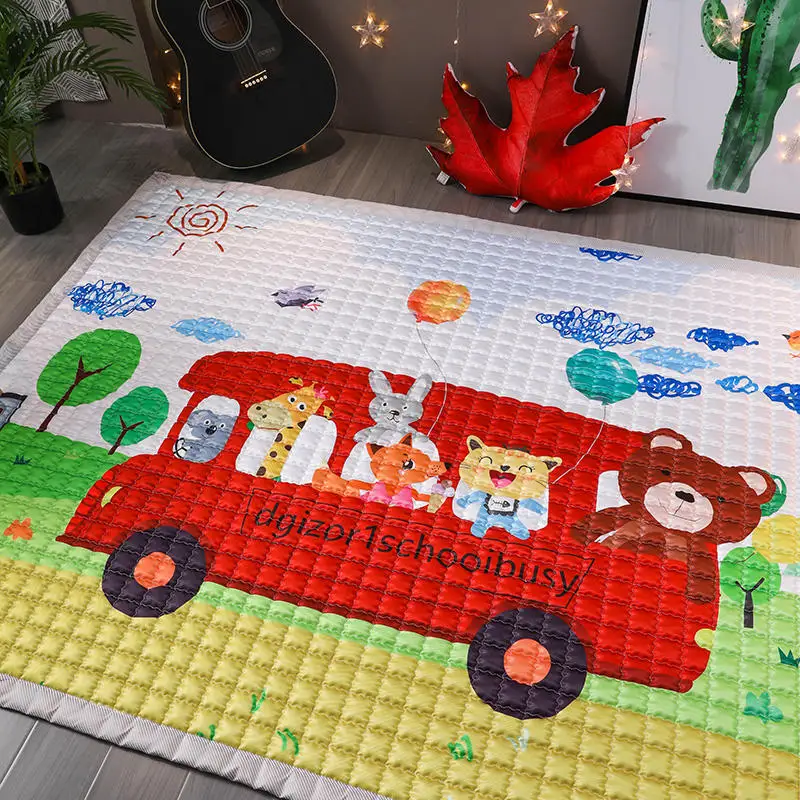 TREENDPOOL детский хлопковый игровой коврик, детский игровой коврик 150x200 см Ludo, машинная стирка, коврики для гостиной/спальни, противоскользящие