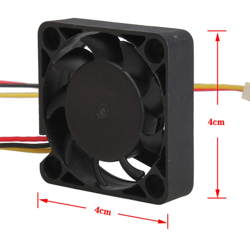 

3 Pin 40mm Computer CPU Cooler Cooling Fan PC 4cm 40x40x10mm DC 12V New Arrival