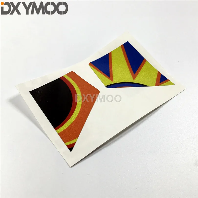 

1 Pair Motorsports Racing Helmet Visor Lens Sticker Car Styling Vinyl Decal Waterproof for For Corsa Pista ONLY
