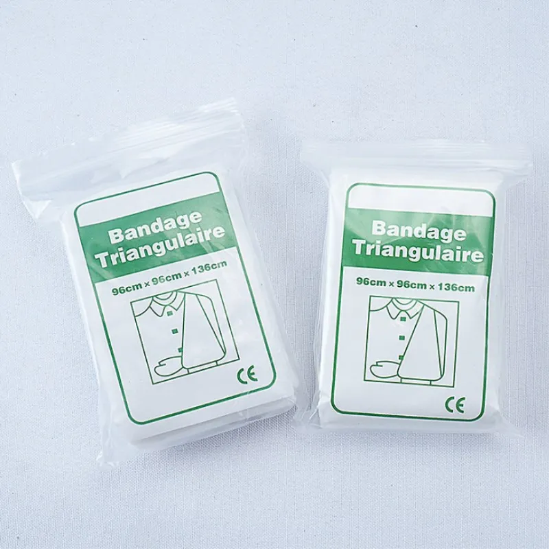 

5 bag/lot Non-woven Triangular Bandage Medical Burn dressing Bandage Triangular First aid kit wrap bandage Fracture Fixation