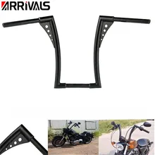 Мотоцикл на заказ черный мотоцикл Ручка Бар Ape вешалки 1-1/" жировые стержни 16 подъемный руль подходит для Harley прочное качество