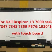 Для Dell Inspiron 13 7000 7347 7348 7359 P57G LTN133HL03-201 Полный ЖК-дисплей с сенсорным дигитайзером+ рамка