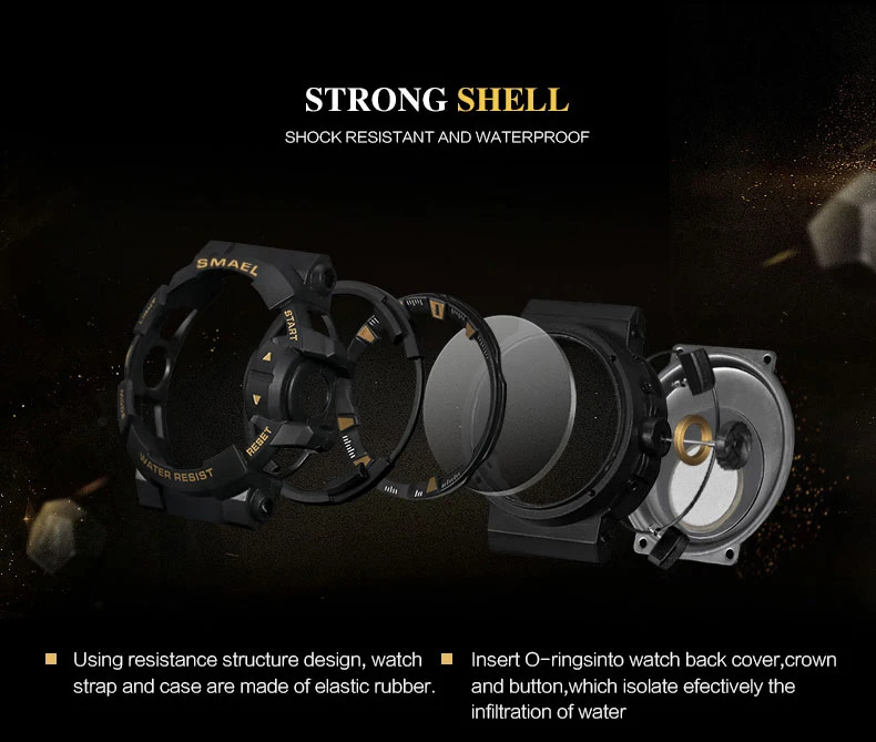 Preise S Shock Sport Uhr für Männer 50M Wasserdicht Digitale Uhr Militär Armee Uhr Männlichen 1436 Männer Wwatch Mode Relogio masculino luxo