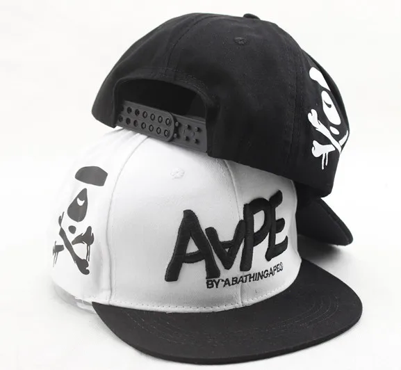 

Black white Canvas Children adjustable Hat Baby human skelet Spring Cap Baby Snapback Hats Hip Hop Cap Baseball Cap For Boy Girl