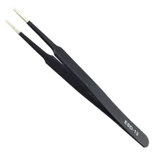 Антистатические пинцеты промышленность Fasle наращивание ресниц бровей Пинцет Немагнитный гвоздь нержавеющая сталь макияж инструменты ESD-13