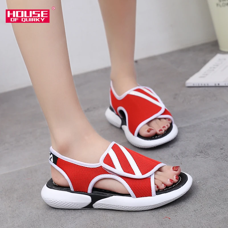 

Summer Platform Sandals LightWeight Hollow Out Open Toe Sandals Women Flat Beach Shoes Ladies Breathable Mesh Running Shoes