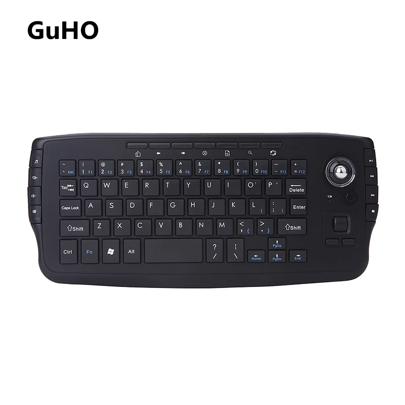 GuHO 2.4G Wireless Trackball Standard Keyboard USB Mini Touchpad Air