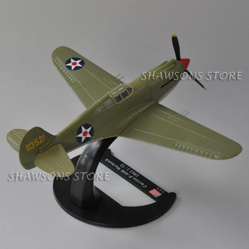 Aviones литья под давлением военный самолет модель игрушки 1: 72 Curtiss P-40B Warhawk истребитель миниатюрный самолет Реплика