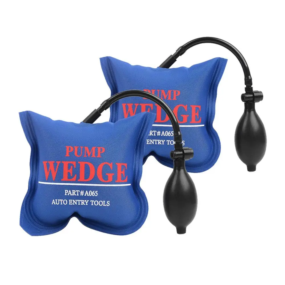 

WEYHAA 2 pcs Locksmith Supplies Pump Wedge Locksmith Tools Auto Air Wedge Airbag Lock Pick Set Open Car Door Lock Opening Tools