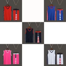 США баскетбольная майка, для мужчин без рукавов Джерси, возврат Баскетбол в колледже uniforme, Корзина мяч рубашка плюс размеры 7XL