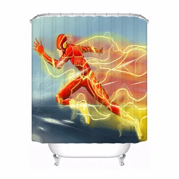 

Custom Flash Graemejackson Bathroom Acceptable Shower Curtain Polyester Fabric Bathroom Curtain #180318-45-05