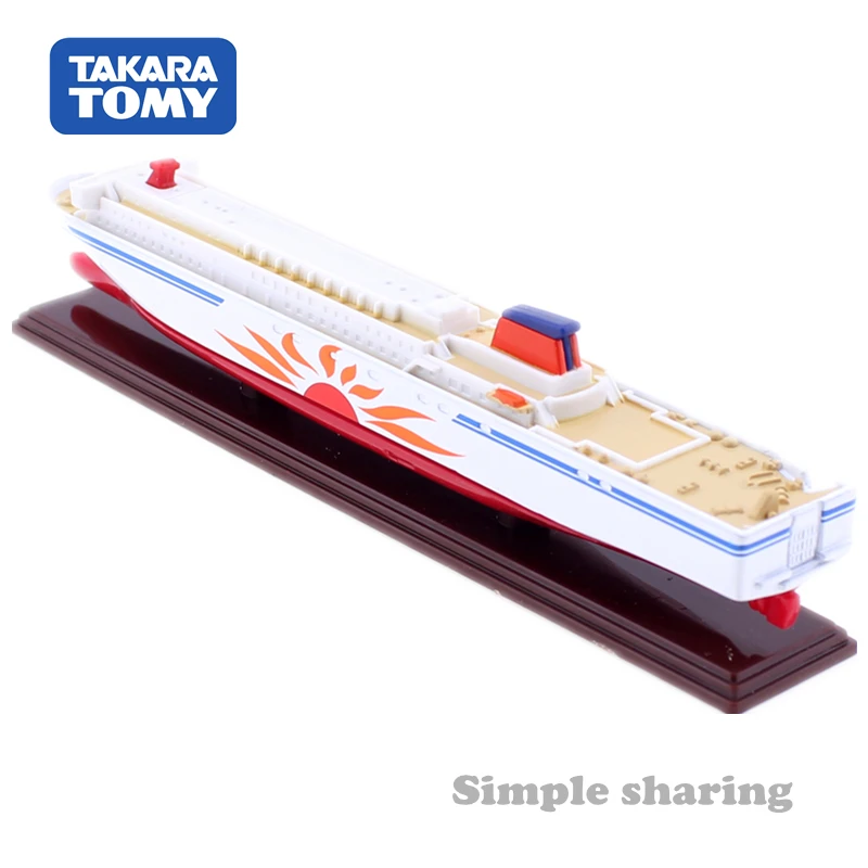 TAKARA TOMY TOMICA No.129 корабль с подсолнухами литая лодка забавные развивающие модели