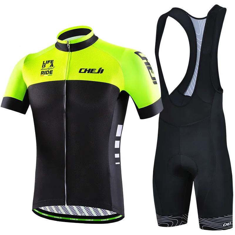 

2018 Cheji Bike Team Cycling Jersey Sets Racing Sport Cycling Clothing Ropa Ciclisno Mountain Bike Jersey Suit Bicycle Clothes