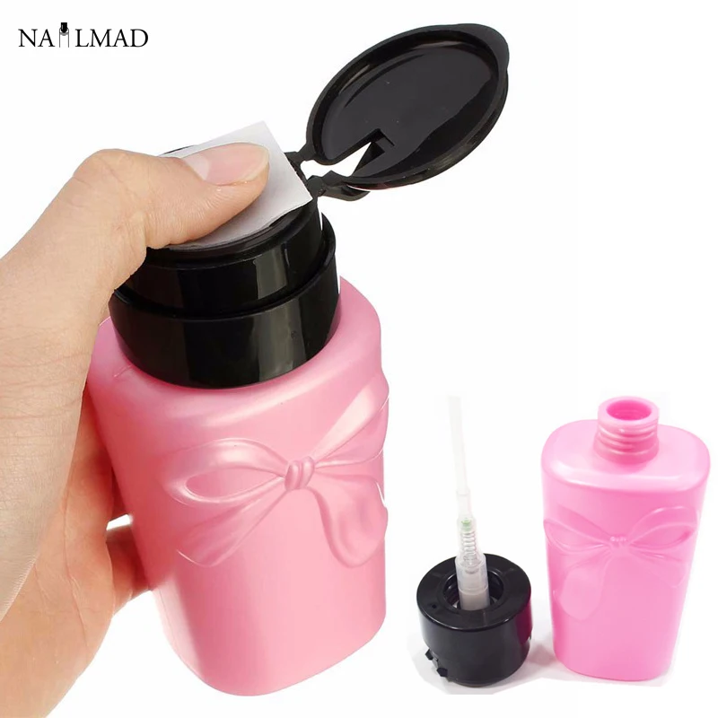230ml Empty Pump Dispenser Nail Polish Remover Dispenser Polish Remover