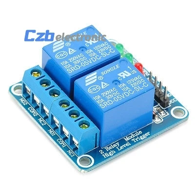 

DC 5V Indicator Light LED Two 2 Channel Relay Module For Arduino ARM PIC AVR DSP