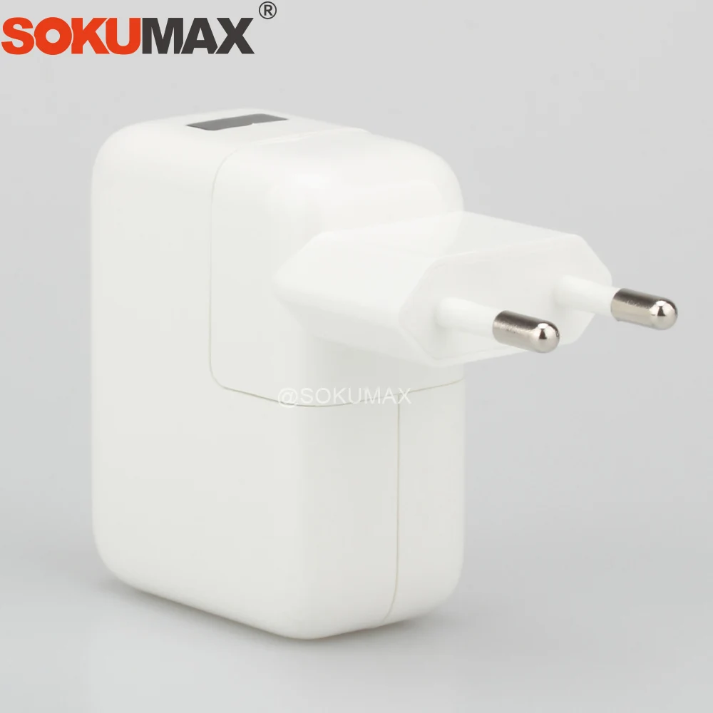 SOKUMAX евро два порта двойной USB адаптер питания зарядное устройство для iPhone 5S 6S 7 8 X