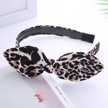 

by dhl or ems 100pcs Cute Leopard Print Headwear Hairband Headband Hair Band Accessories Girls Headbands