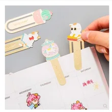 12 шт./партия канцелярские принадлежности милый кот Шиба стиль чтения закладки металлические закладки