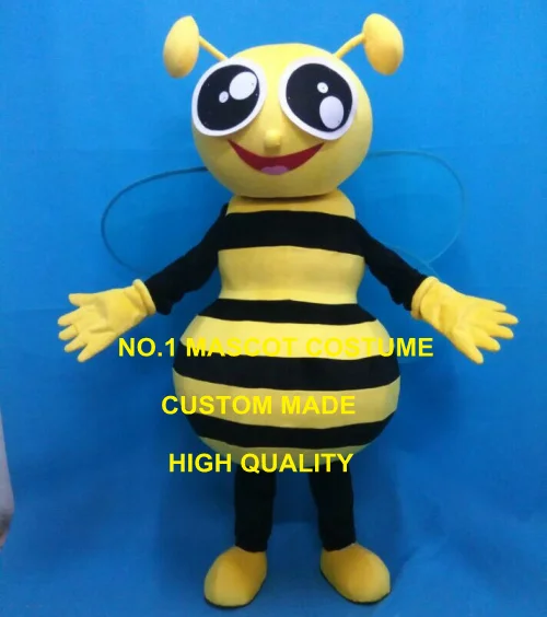 

Anime Cosply Costumes Spring Bee Mascot Costume Wholesale Custom Cartoon LITTLE BEE Theme Mascottes Carnival Fancy Dress1875