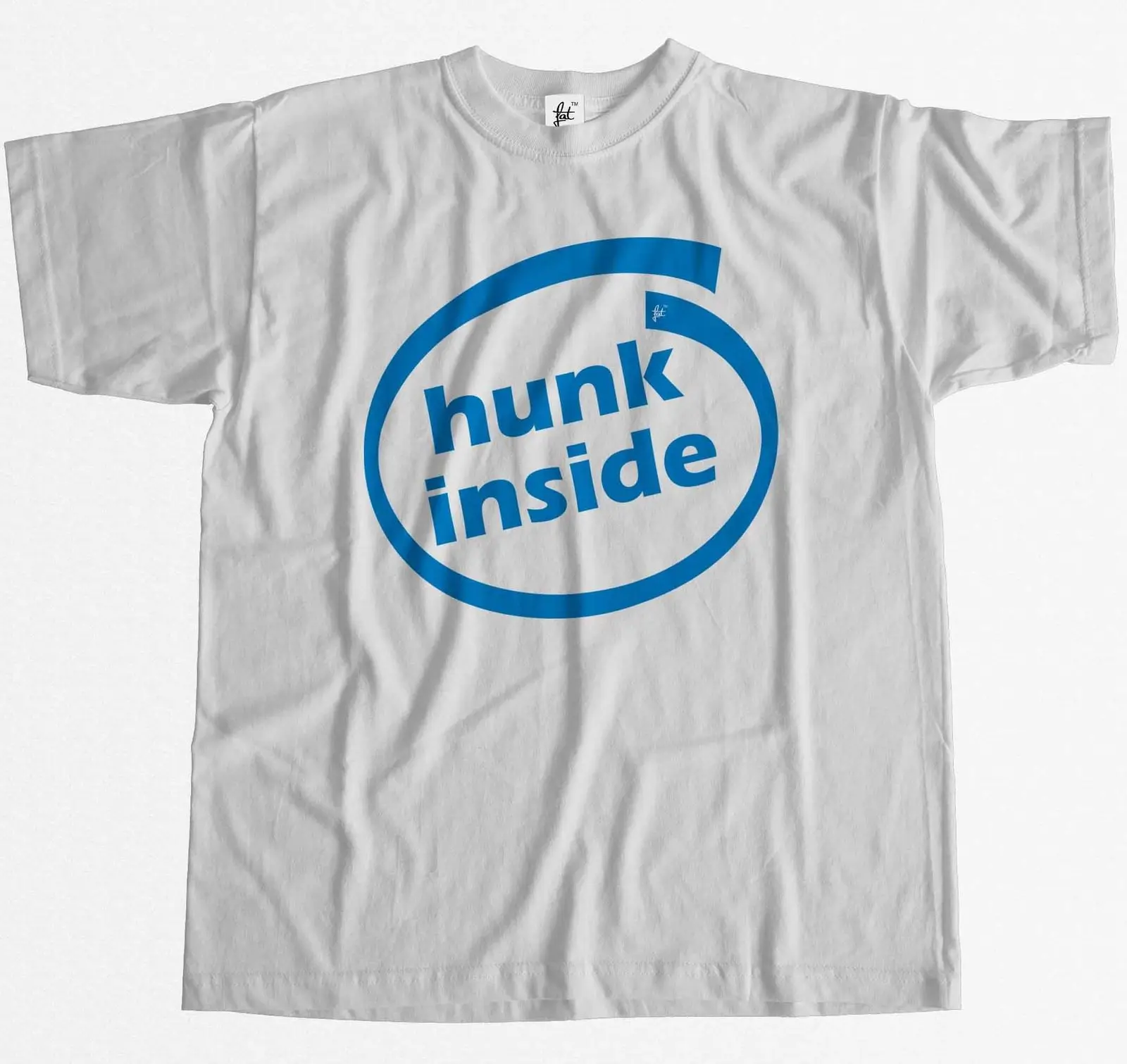 Hunk Inside компьютерный Geek забавная пародия Мужская футболка Летняя мужская модная