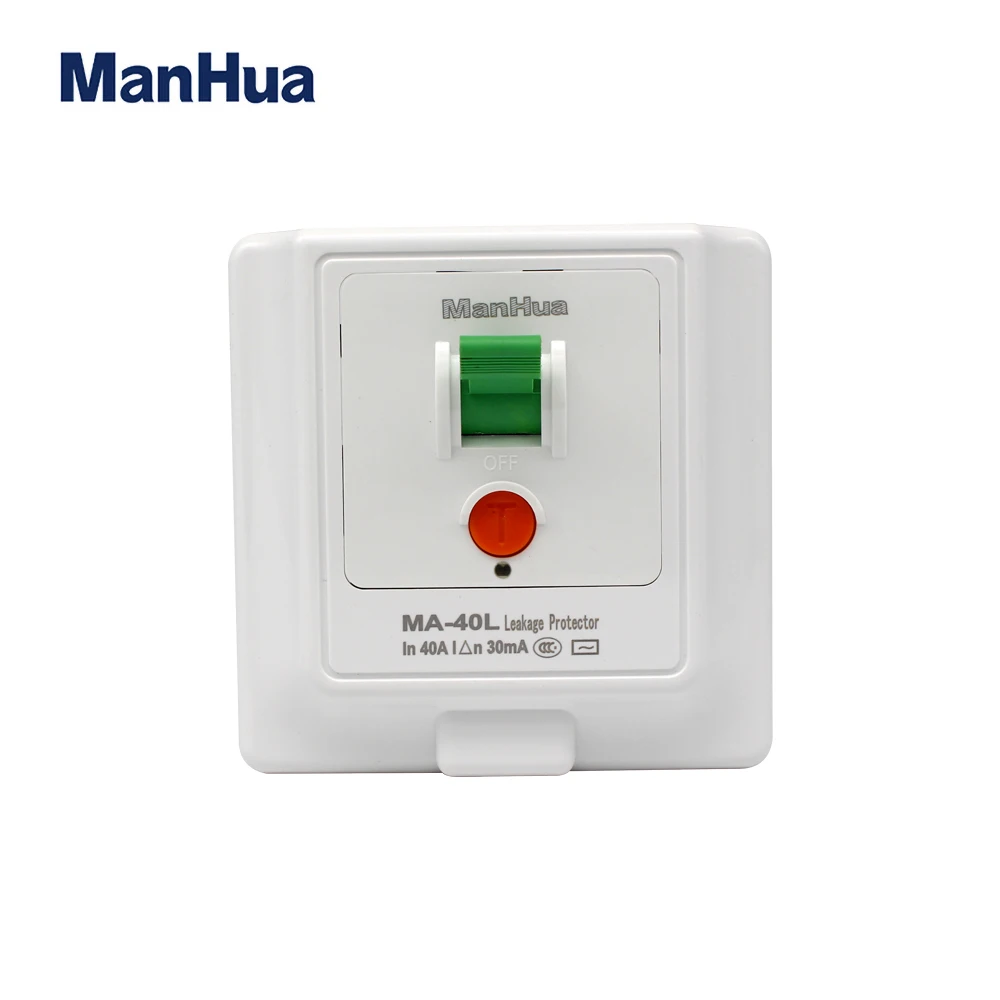 

MA-40L 230VAC 86*86 Leakage Protector Wall Switch Electrical Switches Panel break MA40L