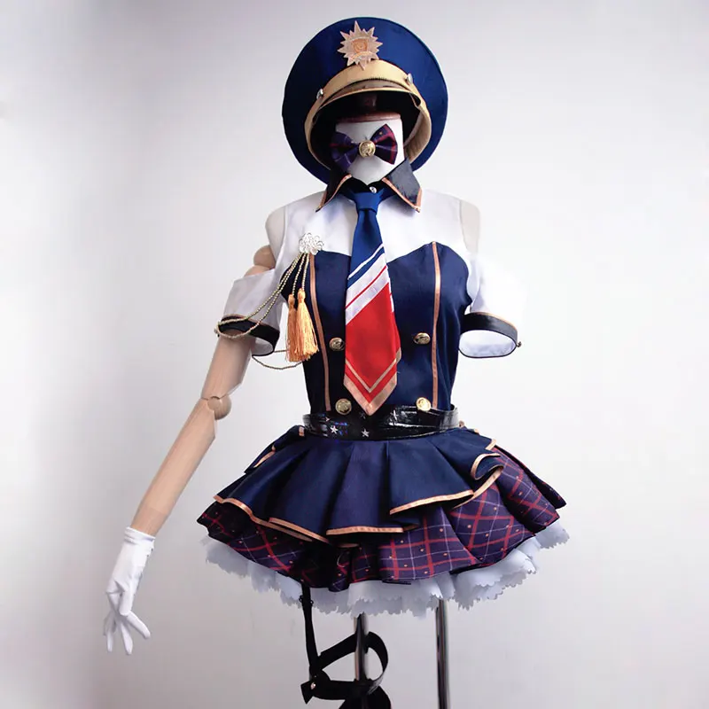 Lovelive/Love Live! Школьный идол проект Kotori Minami Косплей синее платье Пробуждение