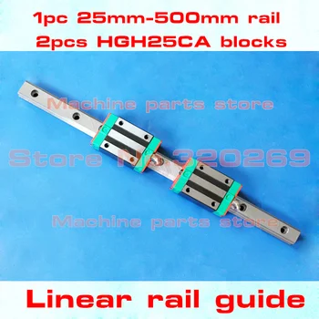

linear guide HGR25 L 500mm and 2pcs HGH25CA cnc rail block linear block CNC parts