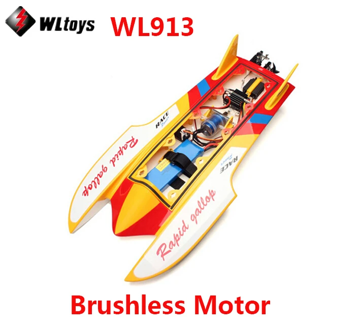 2015 New Arrive WLtoys WL913 Brushless motor Boat Water Cooling High Speed Racing RC Boat RTF