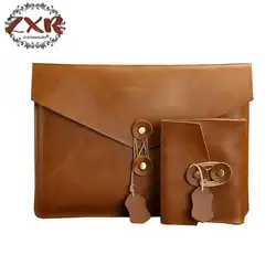 Известного бренда, мужские сумки кожаный деловой портфель Для мужчин с плечевым ремнем из воловьей кожи черный мужской компьютер сумки