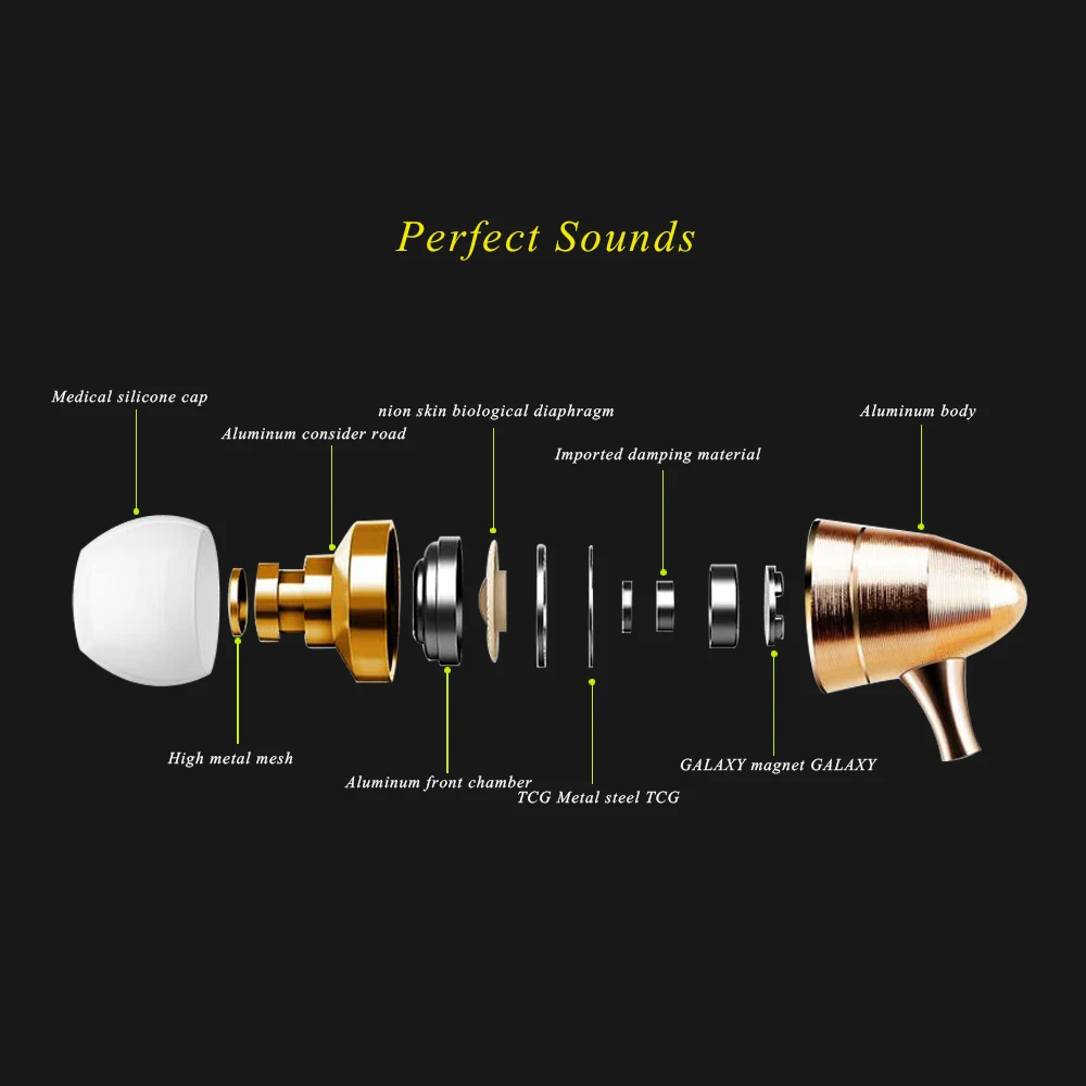 KST-X1-Golden-Metal-Earphone-Headphones-Headset-With-Bullet-Earbuds-Single-Crystal-Copper-Wire-For-Android (2)