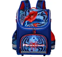 Новое поступление рюкзак Человек-паук школьная сумка ортопедическая детская школьная сумка Автомобили школьный рюкзак Mochila Infantil для