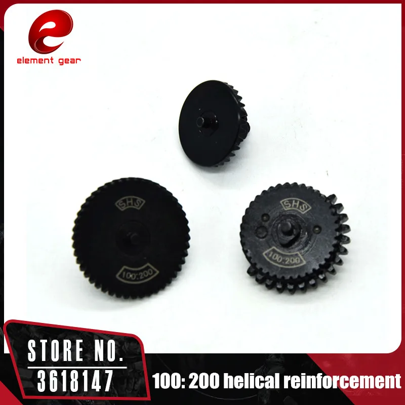 

Element 100: 200 Helical Reinforcement Original Torque Gear Set for. AEG Gearbox 2/3 M4/AK/MP5/G36 Hunting Accessories GB0902
