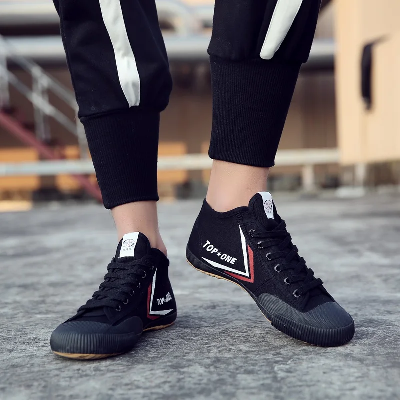 Online Feiyue Top one männer frauen turnschuhe schuhe Original Kung fu Verbessern Schwarze schuhe, neue Retro Kampfkunst Schuhe