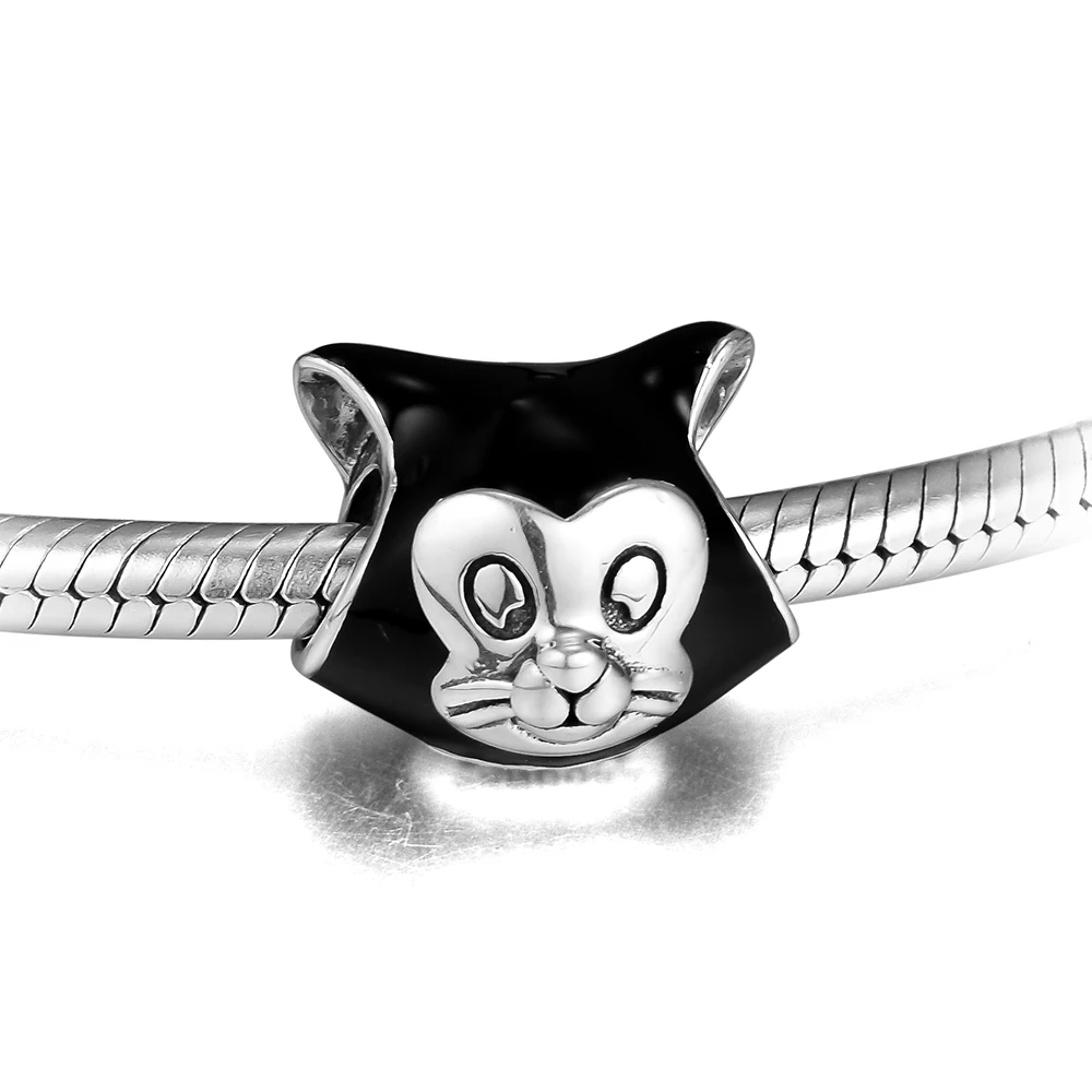

CKK Beads FOR Jewelry Making DIY Sterling-Silver-Jewelry Figaro Portrait Bead Charm Silver 925 Original Berloque Perles