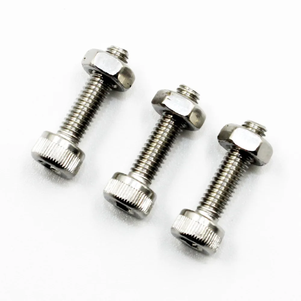

20pcs M3 x 12mm A2-70 304 DIN912 Stainless Steel Allen Hex Head Socket Cap Screw Bolt With Nuts