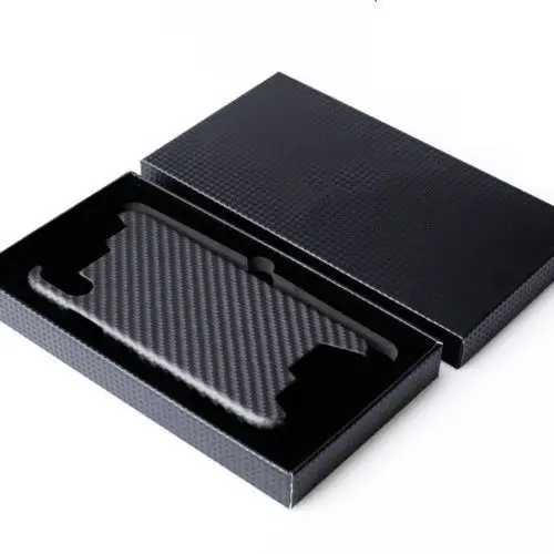 

3K Real Carbon Fiber Mobile Phone Half Cover Case Pouch For iphone X 10