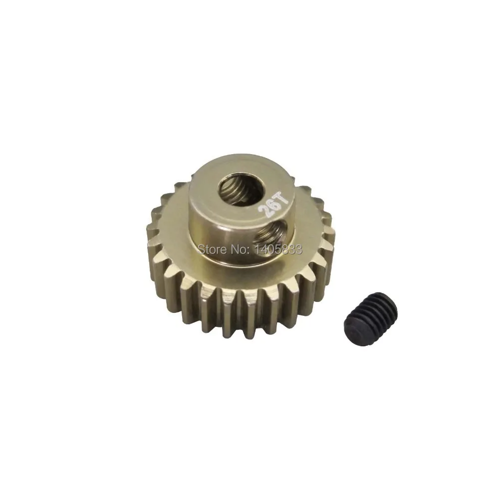 1 10 RC Car Axial SCX10 AX10 HSP Alloy 7075 Hard Coated Motor 48P Gear 26T