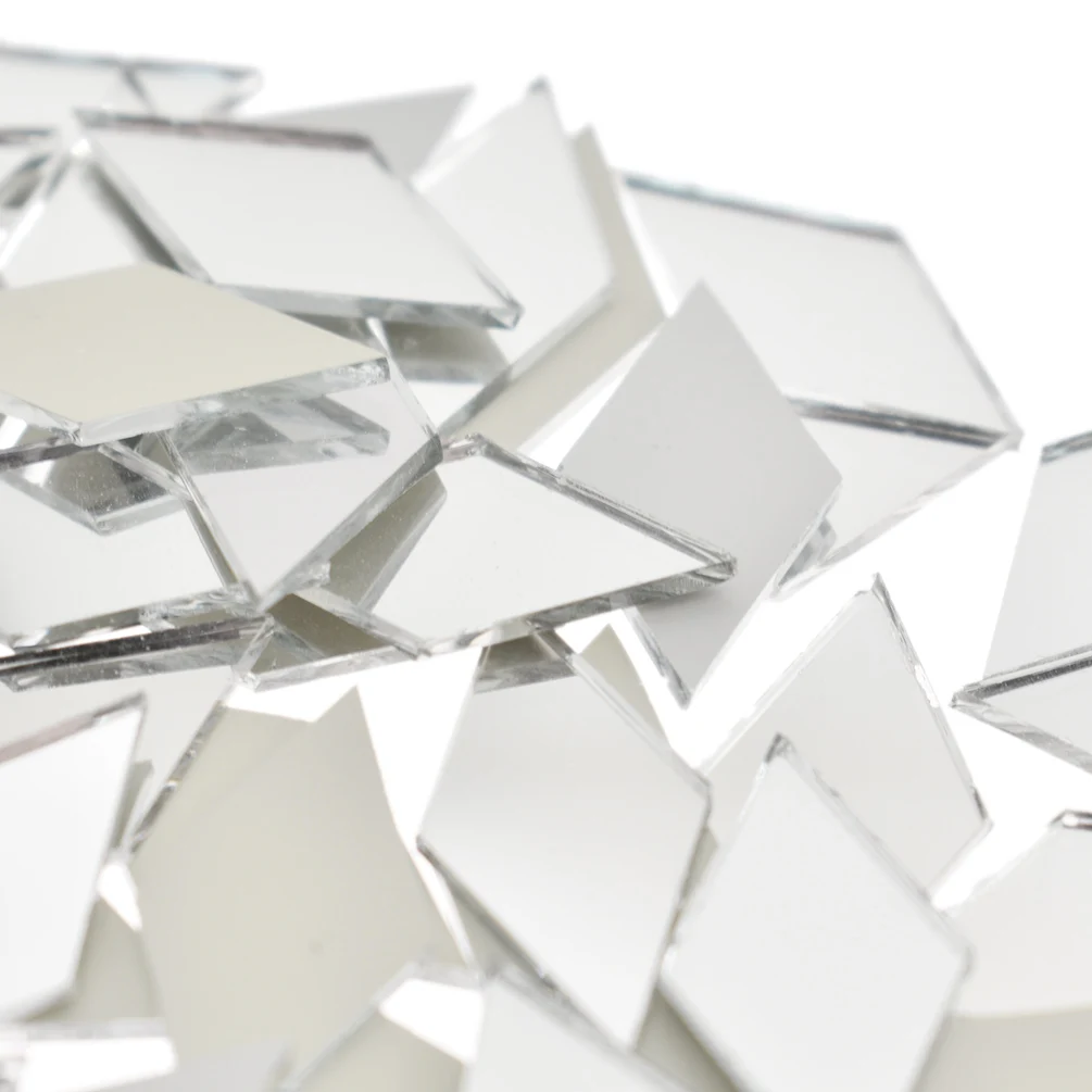 Lychee жизни 100 шт Алмазная форма стеклянная зеркальная мозаичная плитка оптом домашние поделки DIY настенные художественные принадлежности