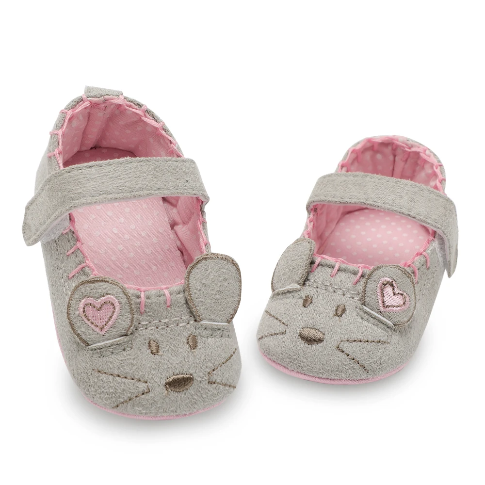 Обувь для новорожденных девочек; милые животные; Принцесса; детская нескользящая обувь; 0-18 месяцев; детская кроватка; Липучка; Первые ходунки